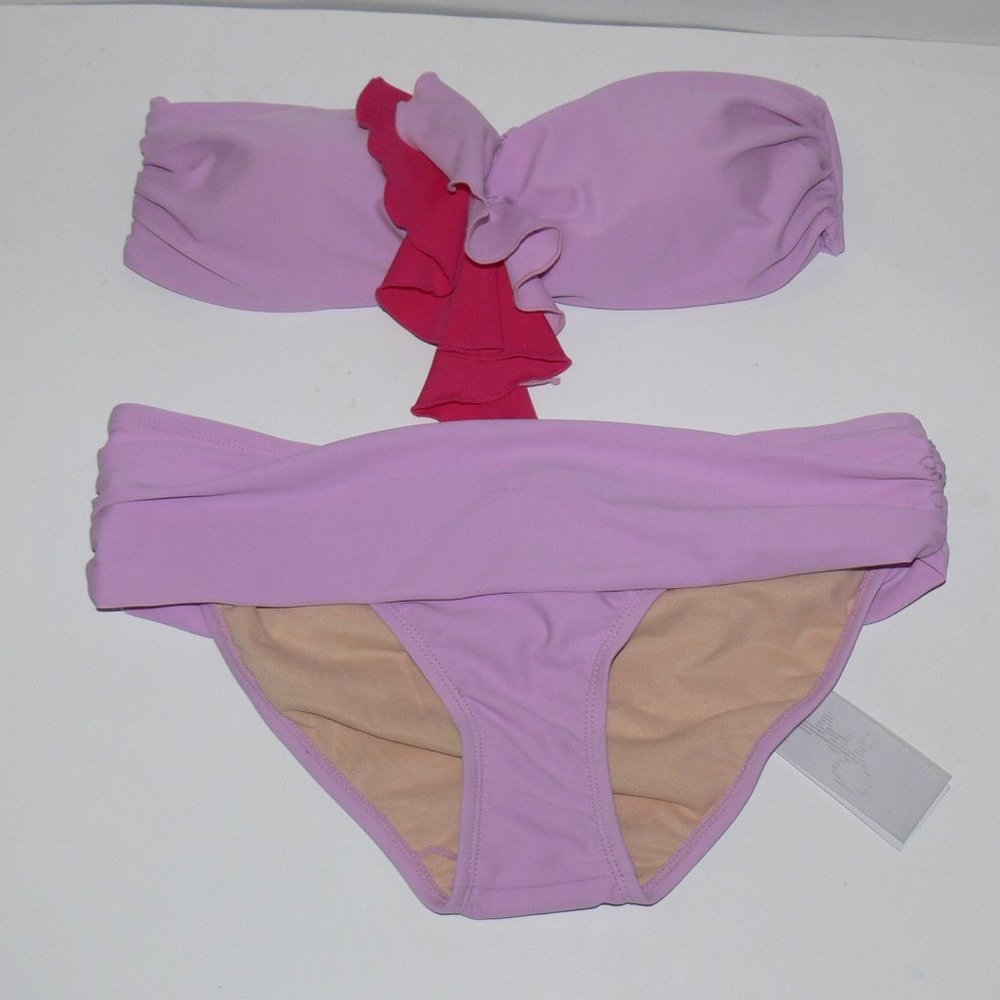Beach Rays Purple Swim Suit Ruffle - Picture 2 of 7